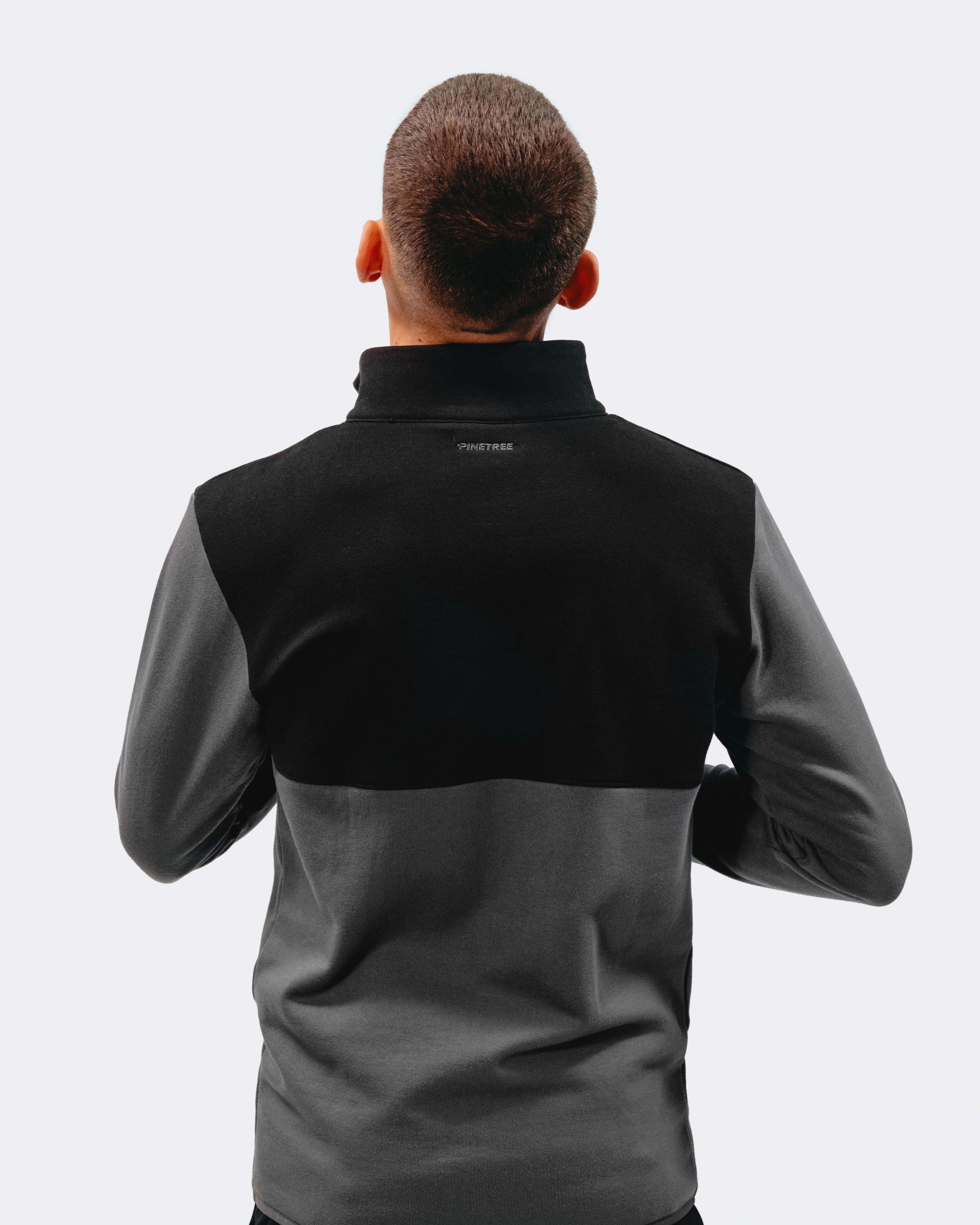 Quater zip long sleeve - Meterorite / Asphalt