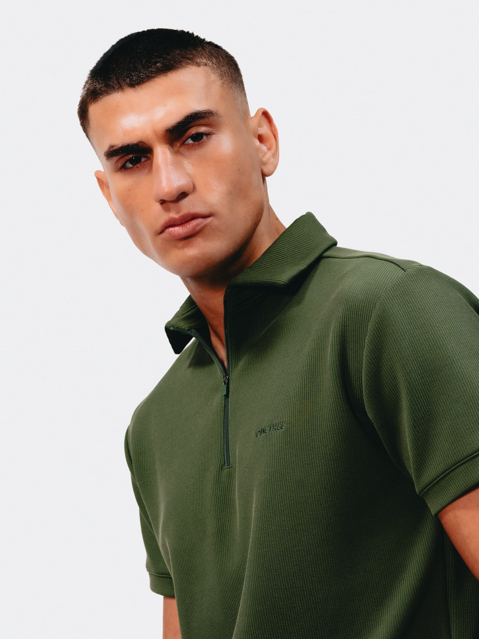 Contour Polo zipper - Douglas Fir - Pinetree