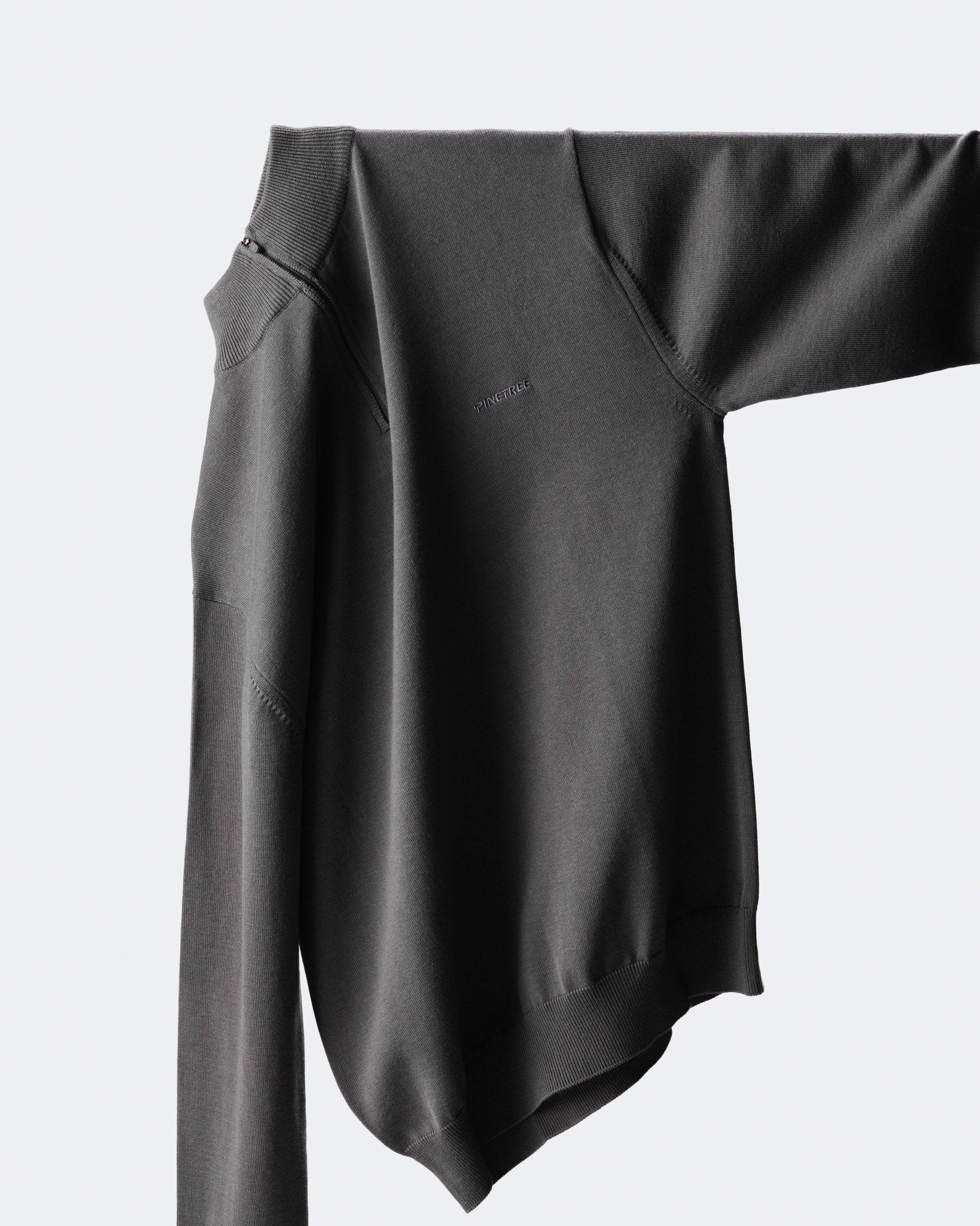 Echo Q - Zip Knit - Asphalt - Pinetree