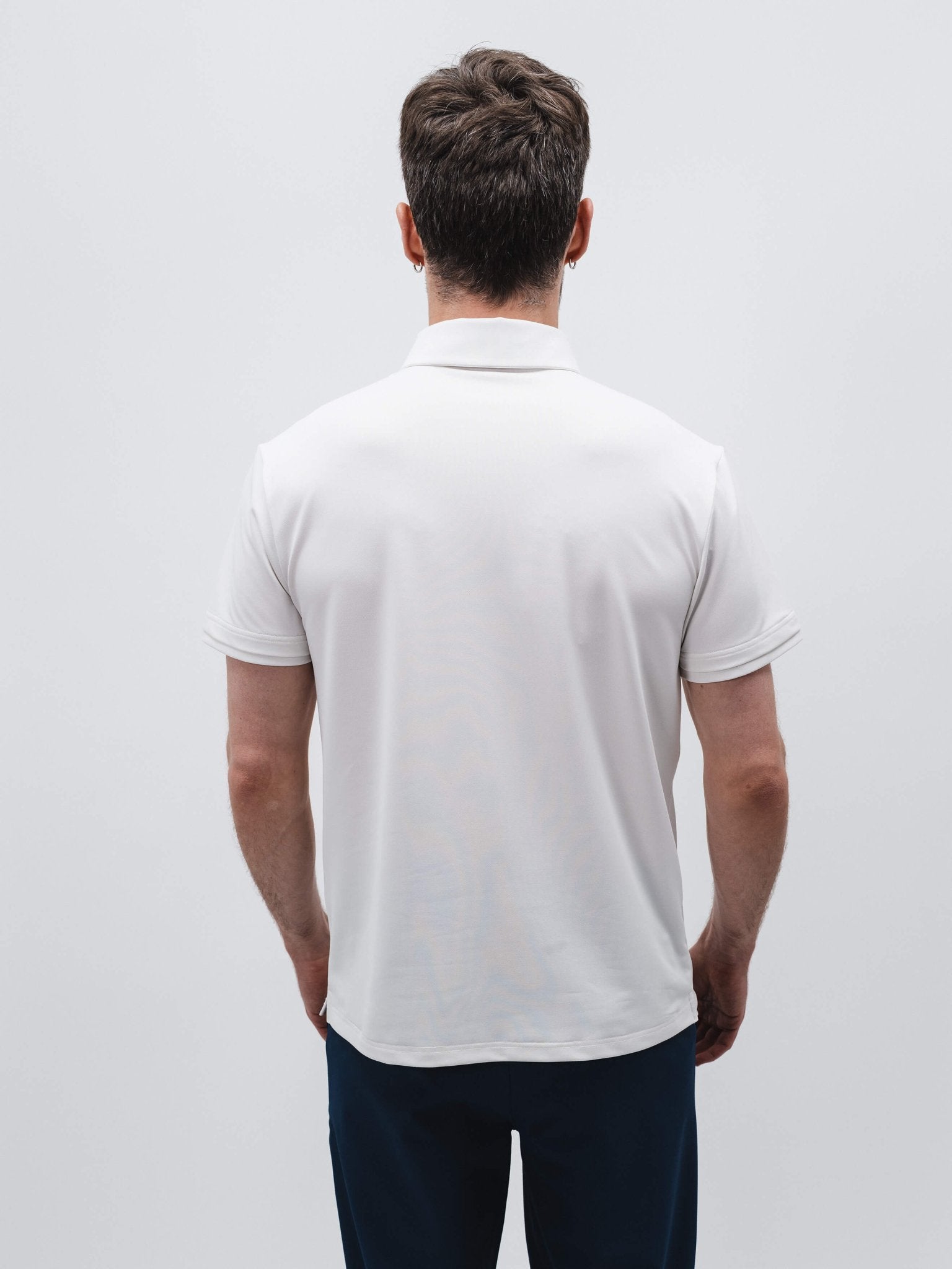 Tour Tech Polo - Cloud Dancer - Pinetree