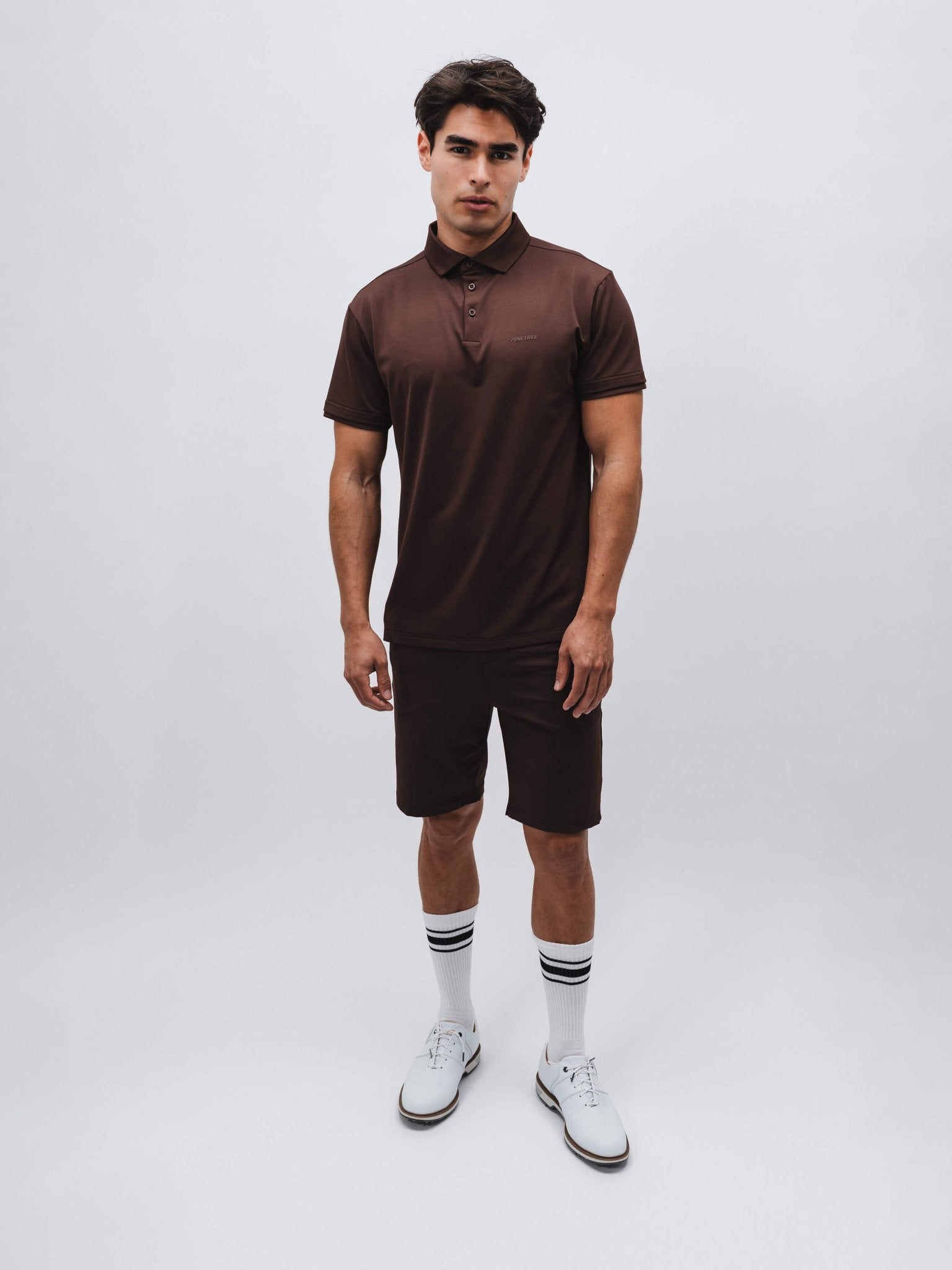 Tour Tech Polo - Mahogany - Pinetree