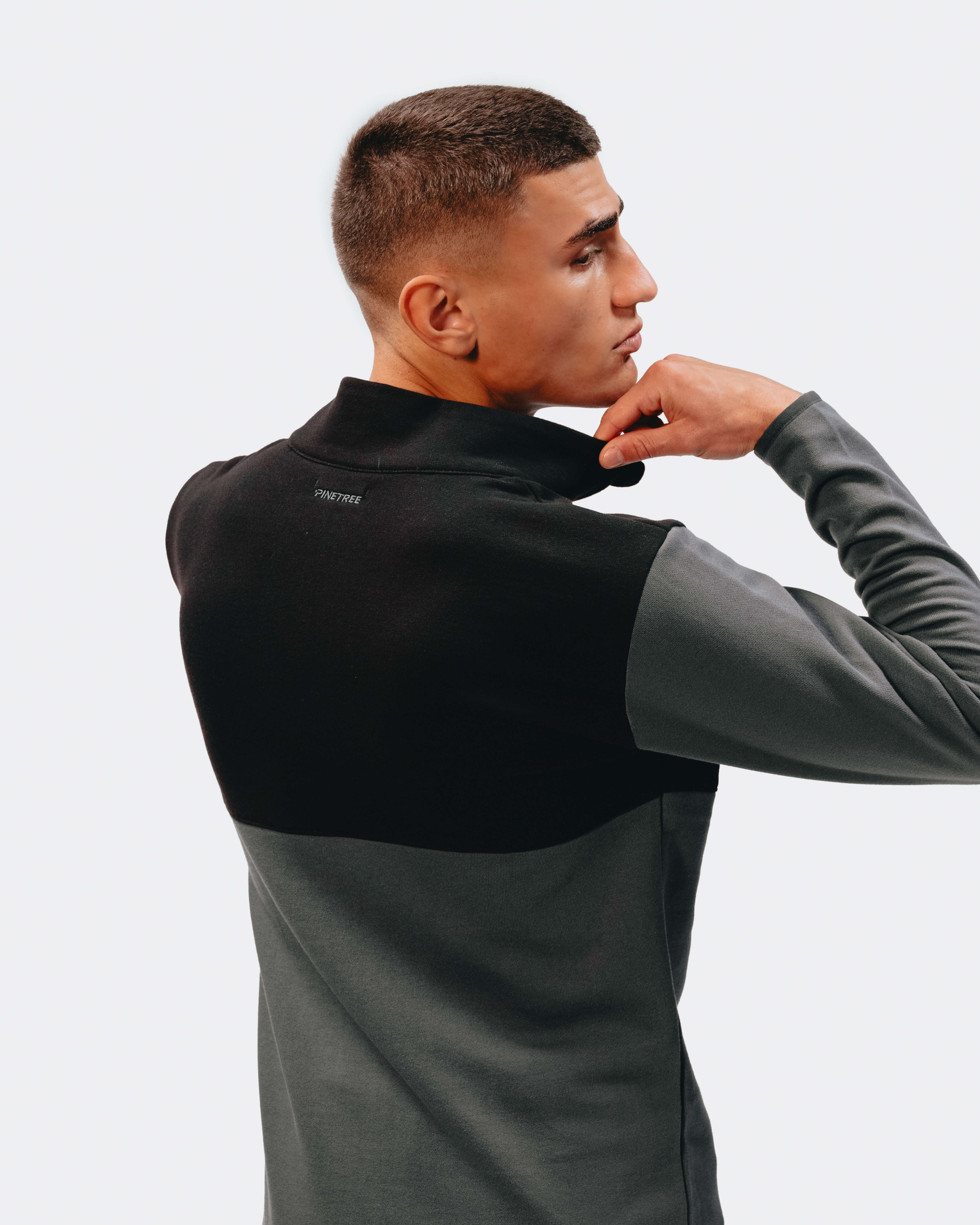 Quater zip long sleeve - Meterorite / Asphalt