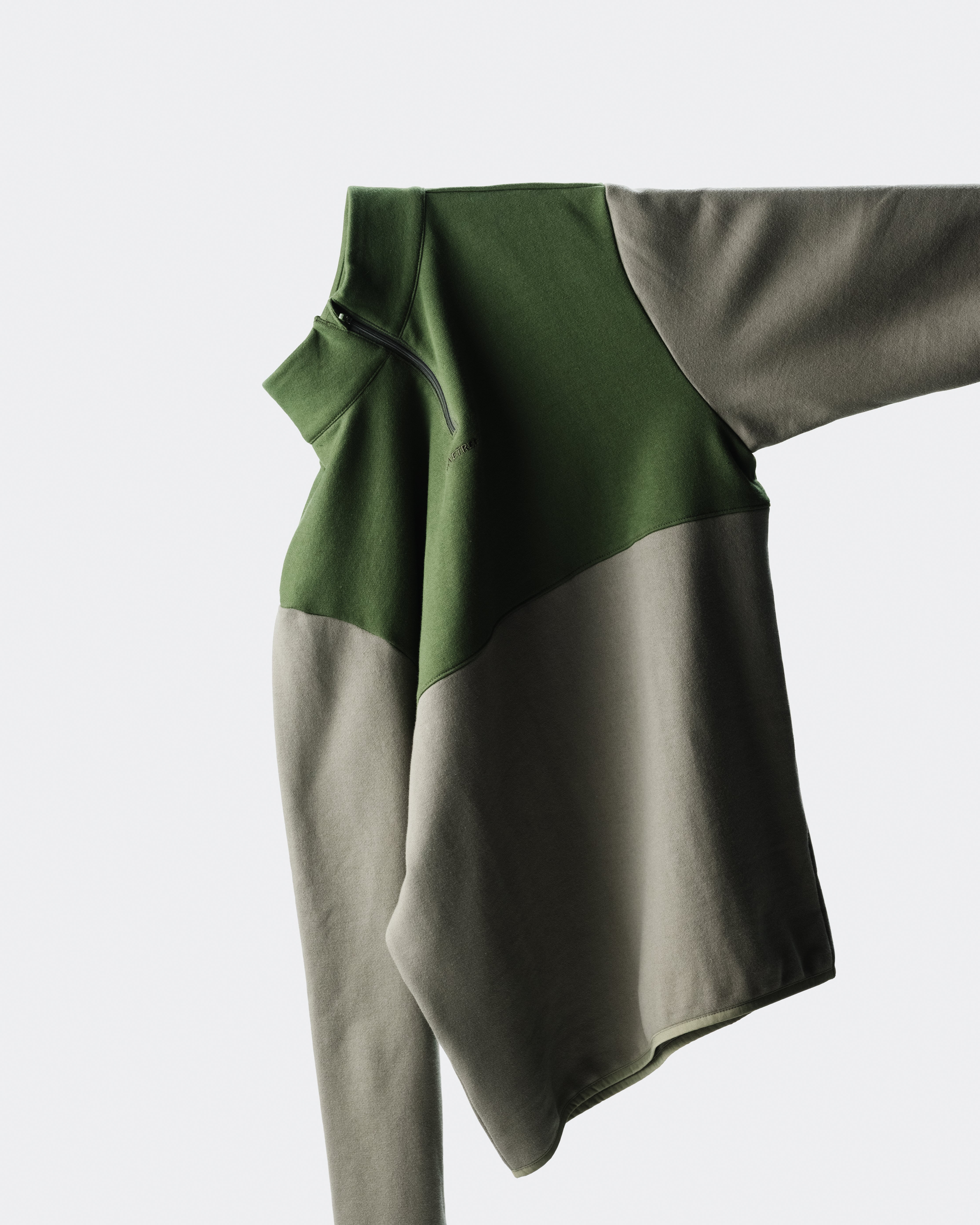 Quater zip long sleeve - Four Leaf Clover / Douglas Fir