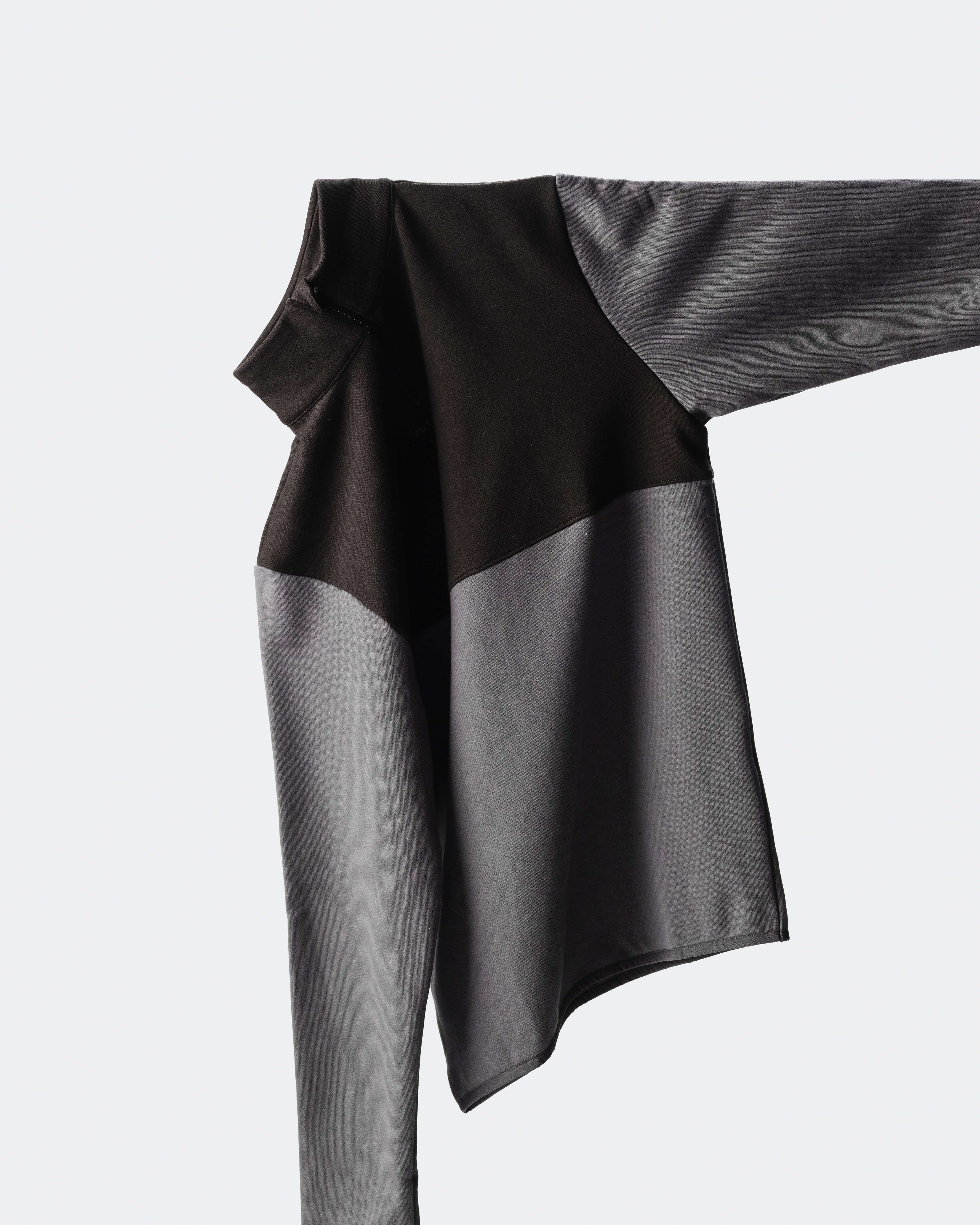 Quater zip long sleeve - Meterorite / Asphalt