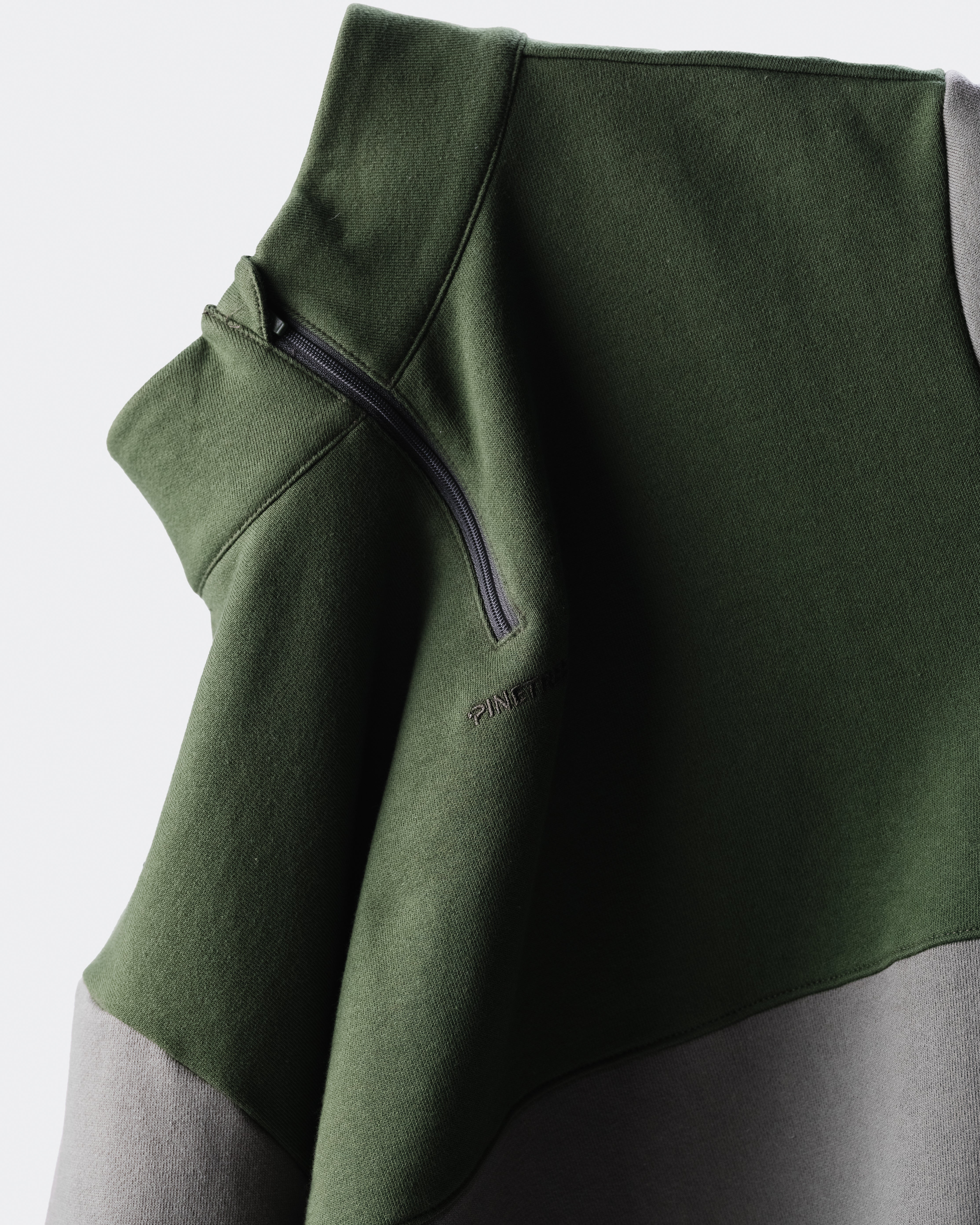 Quater zip long sleeve - Four Leaf Clover / Douglas Fir