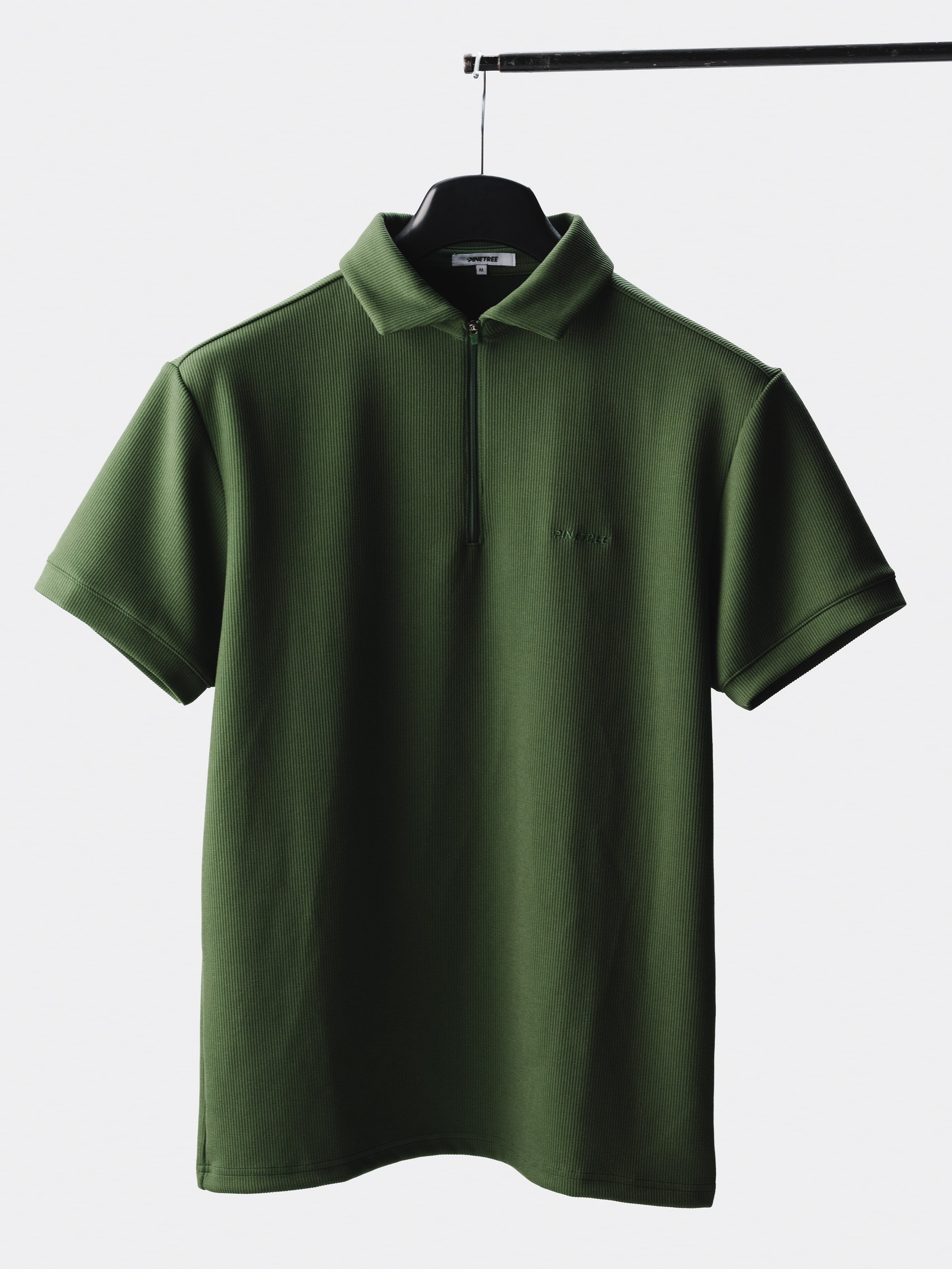 Contour Polo w. zipper - Douglas Fir