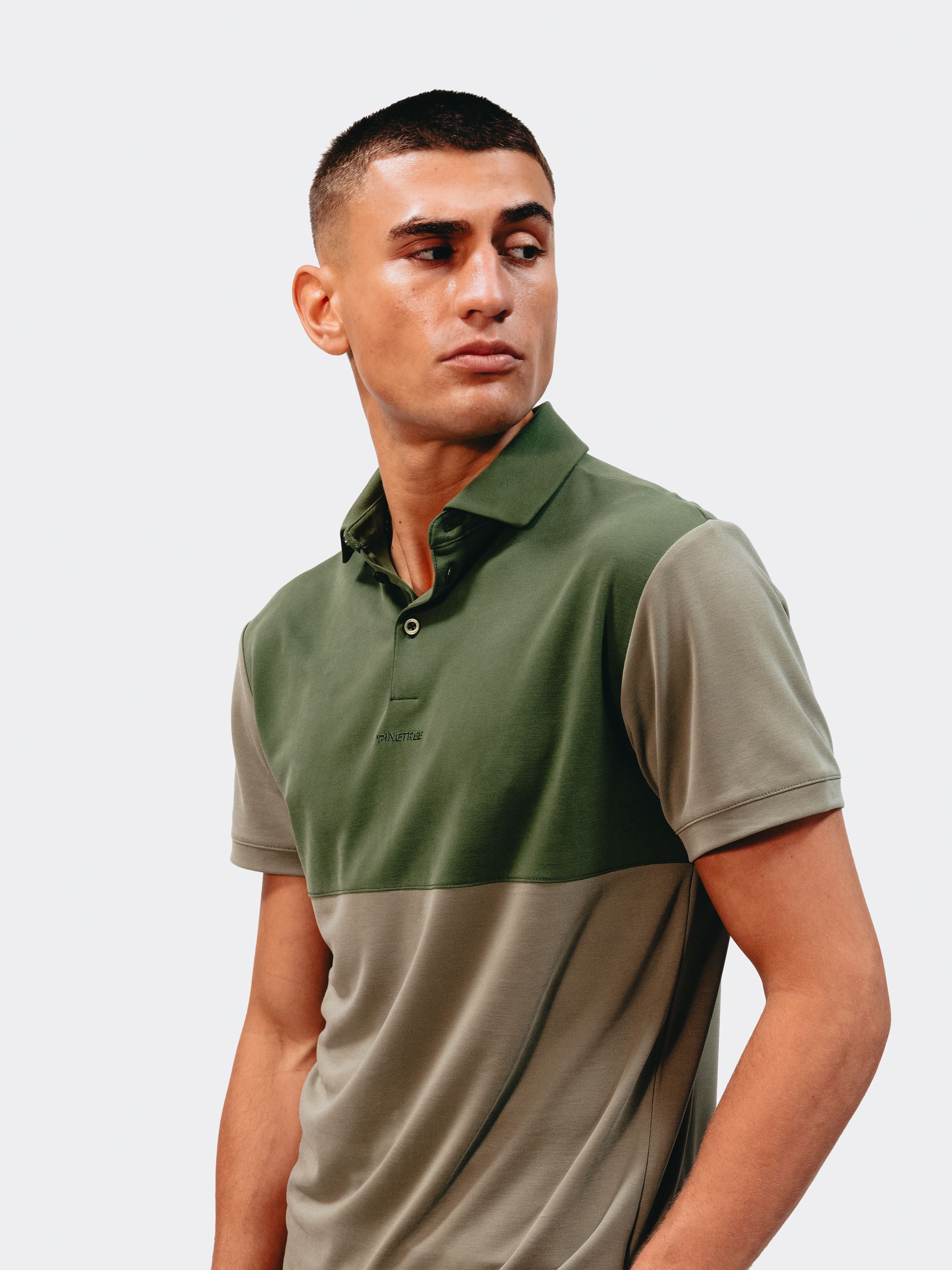 Tranquil Polo 2-tone - Four Leaf Clover / Douglas Fir