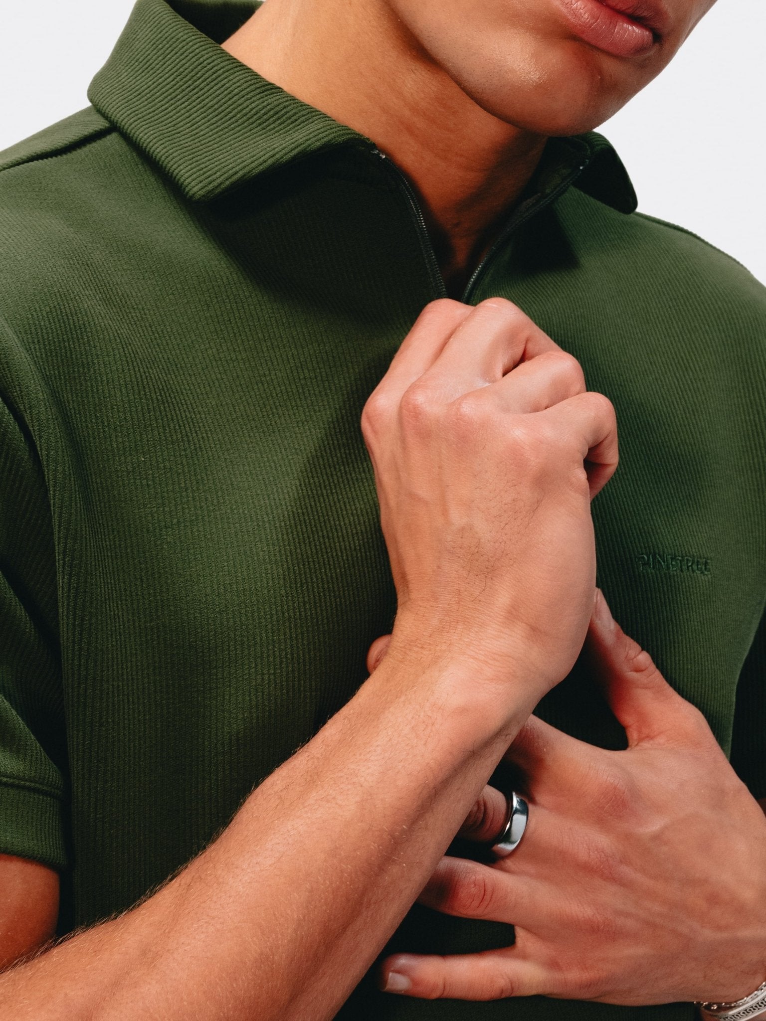 Contour Polo zipper - Douglas Fir - Pinetree
