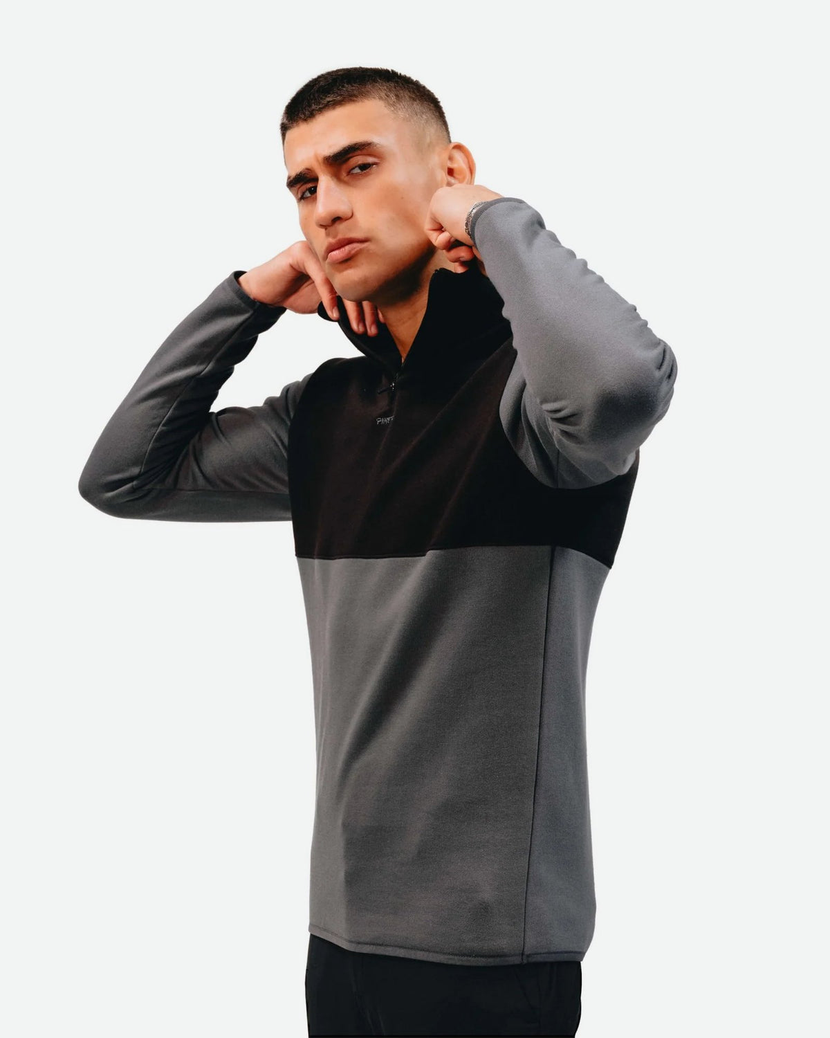 Quarter zip long sleeve - Meteorite / Asphalt - Pinetree