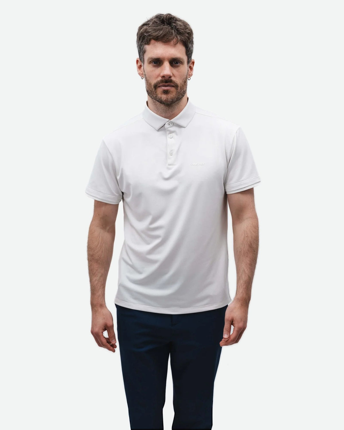 Tour Tech Polo - Cloud Dancer - Pinetree