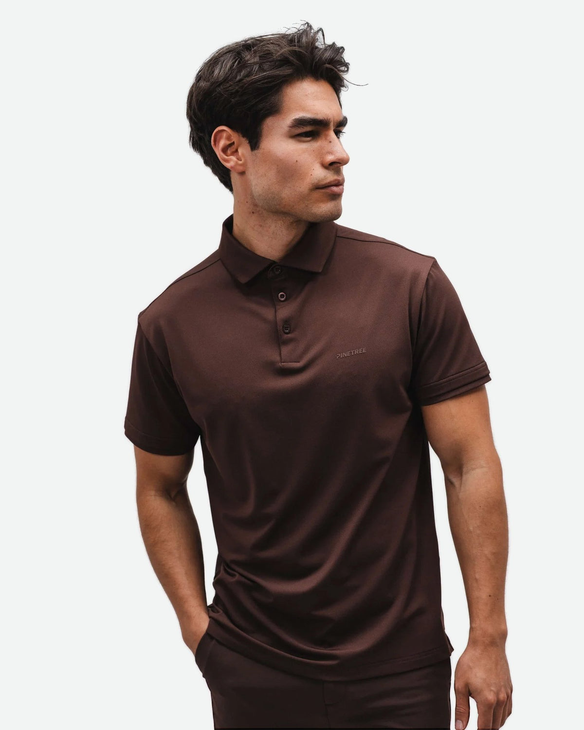 Tour Tech Polo - Mahogany - Pinetree