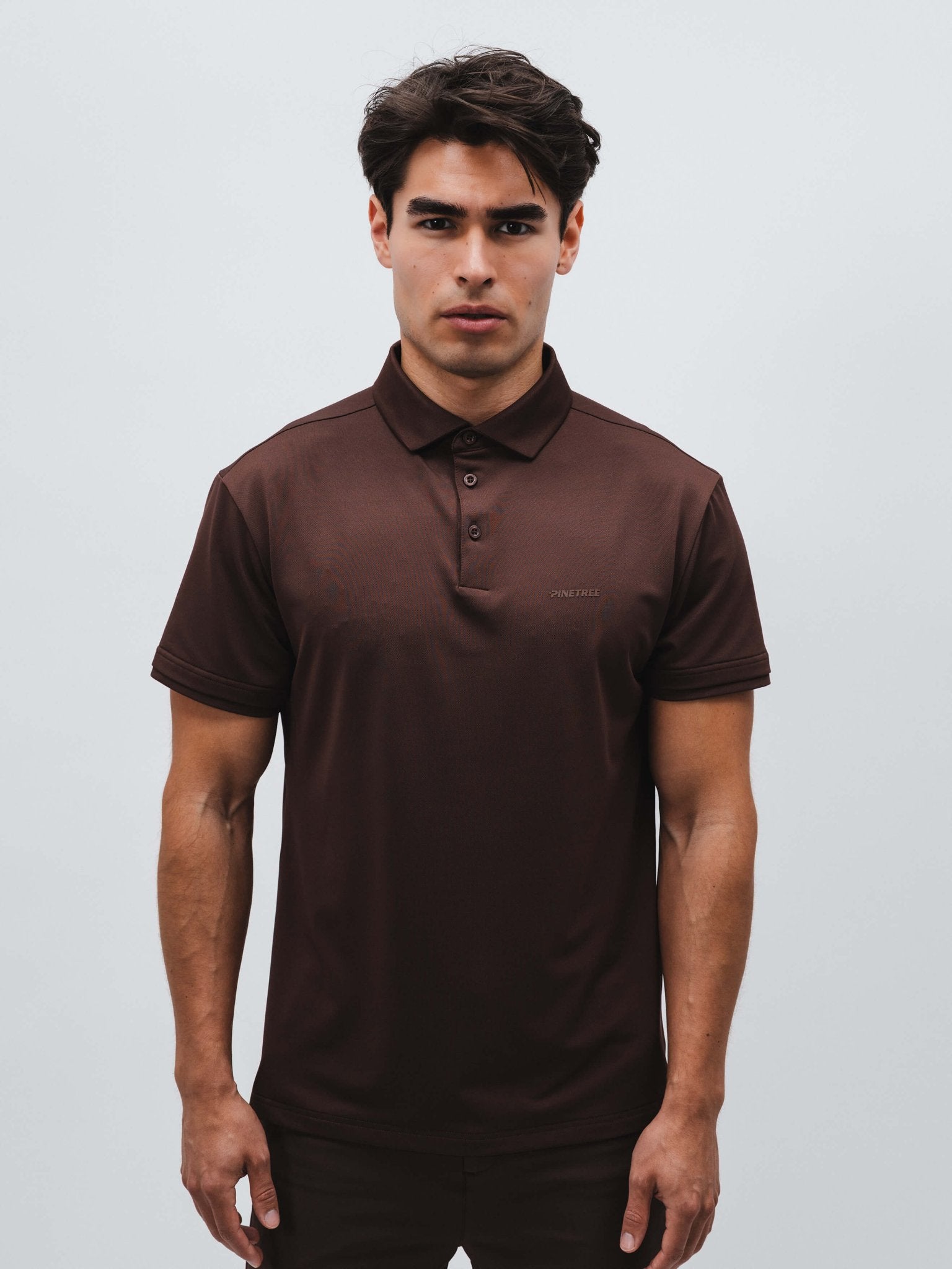 Tour Tech Polo - Mahogany - Pinetree